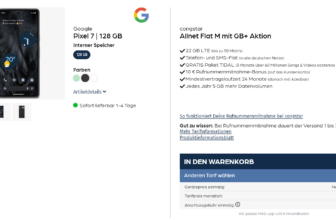 Google Pixel 7 + congstar Allnet Flat M mit 22 GB LTE