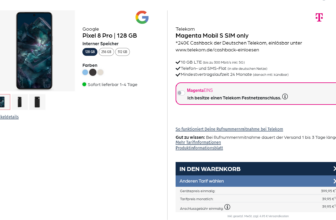 Google Pixel 8 + Telekom Magenta Mobil S mit 10 GB LTE