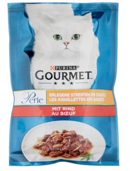 Gourmet-PURINA-GOURMET-Perle-Erlesene-Streifen-Katzenfutter-nass-mit-Rind-26er-Pack-26-x-85g-Amazon-de-Haustier