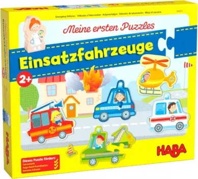 HABA 306525 - Meine ersten Puzzles – Einsatzfahrzeuge