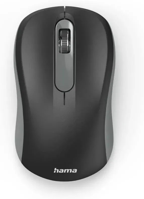 Hama Kabellose Maus Für Links- Und Rechtshänder (3 Tasten, 2,4 Ghz, Mit Usb-Nanoempfänger, 1600 Dpi, Optische Maus, Für Notebook Und Pc)