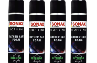 Hotdeals-4x-SONAX-PROFILINE-Leather-Care-Foam-400-ml-Reinigungs-und-Pflegeschaum-für-Autoinnenausstattungen-