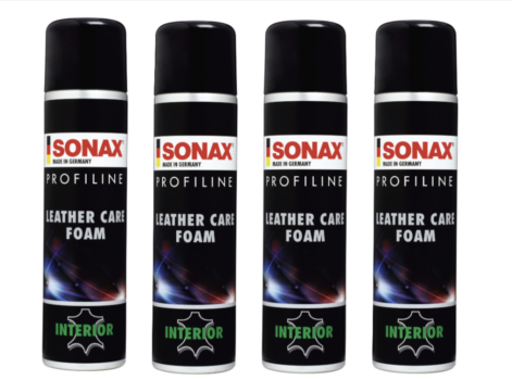 Hotdeals-4x-SONAX-PROFILINE-Leather-Care-Foam-400-ml-Reinigungs-und-Pflegeschaum-für-Autoinnenausstattungen-