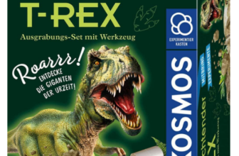 KOSMOS-658021-Nachtleuchtender-T-REX-Experimentierset-für-Kinder-ab-7-Jahren-Dinosaurier-Fossilien-Ausgrabung-