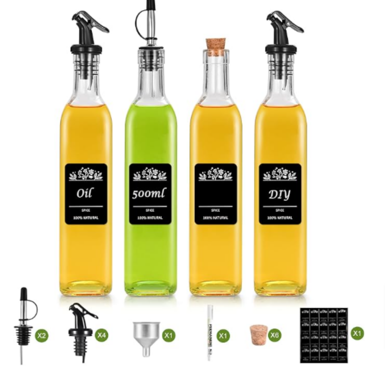 Alipis 2er-Set Glas-Spender Für Honig, Sirup & Sahne – Auslaufsicher, Modern, Für Küche & Bar