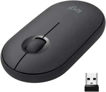 Logitech M350 Pebble Kabellose Maus in schwarz