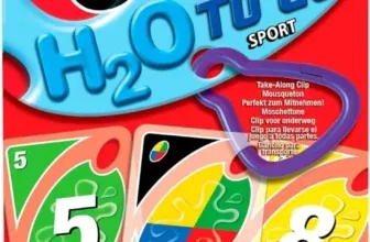 Mattel Games UNO H2O To Go - Uno wasserfest und zum Anhängen mit Karabinerhaken, Ideal als Strand