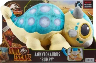 Mattel Jurassic World Ankylosaurus - Funktionsplüsch Kuscheltier (38 cm)