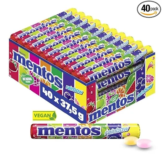 Mentos Rainbow Kaudragees