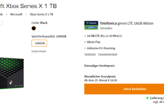 Microsoft Xbox Series X 1 TB + freenet Telefonica green LTE 18GB