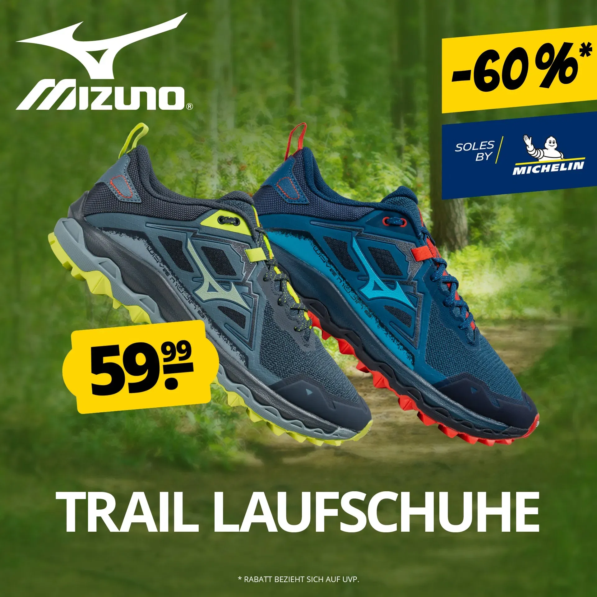 Mizuno Wave Mujin 8 Michelin Trail Herren Laufschuhe