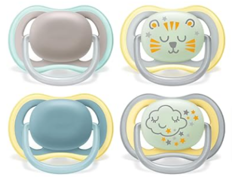 Philips-Avent-Ultra-Air-Schnuller-–-4er-Pack-mit-leichten-atmungsaktiven-im-Dunkeln-leuchtenden-Philips-Baby-Schnullern-ab-18-Monate-Bär-Wolke-Modell-SCF349-43-Amazon-de-Baby