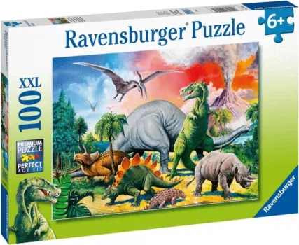 Ravensburger Kinderpuzzle - 10957 Unter Dinosauriern (100 Teile)