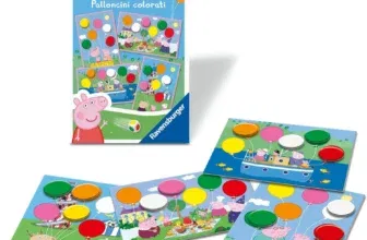Ravensburger Mitbringspiel (20853) Peppa Pig Bunte Ballone Lustiges Farbwürfelspiel