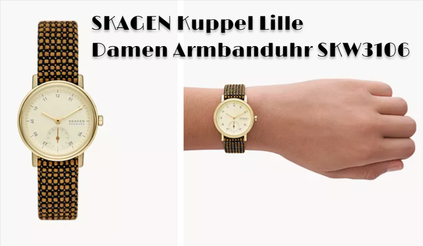 Skagen Kuppel Lille Damen Armbanduhr Skw3106