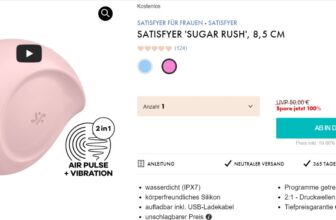 Satisfyer Sugar Rush Druckwellenvibrator mit Vibration