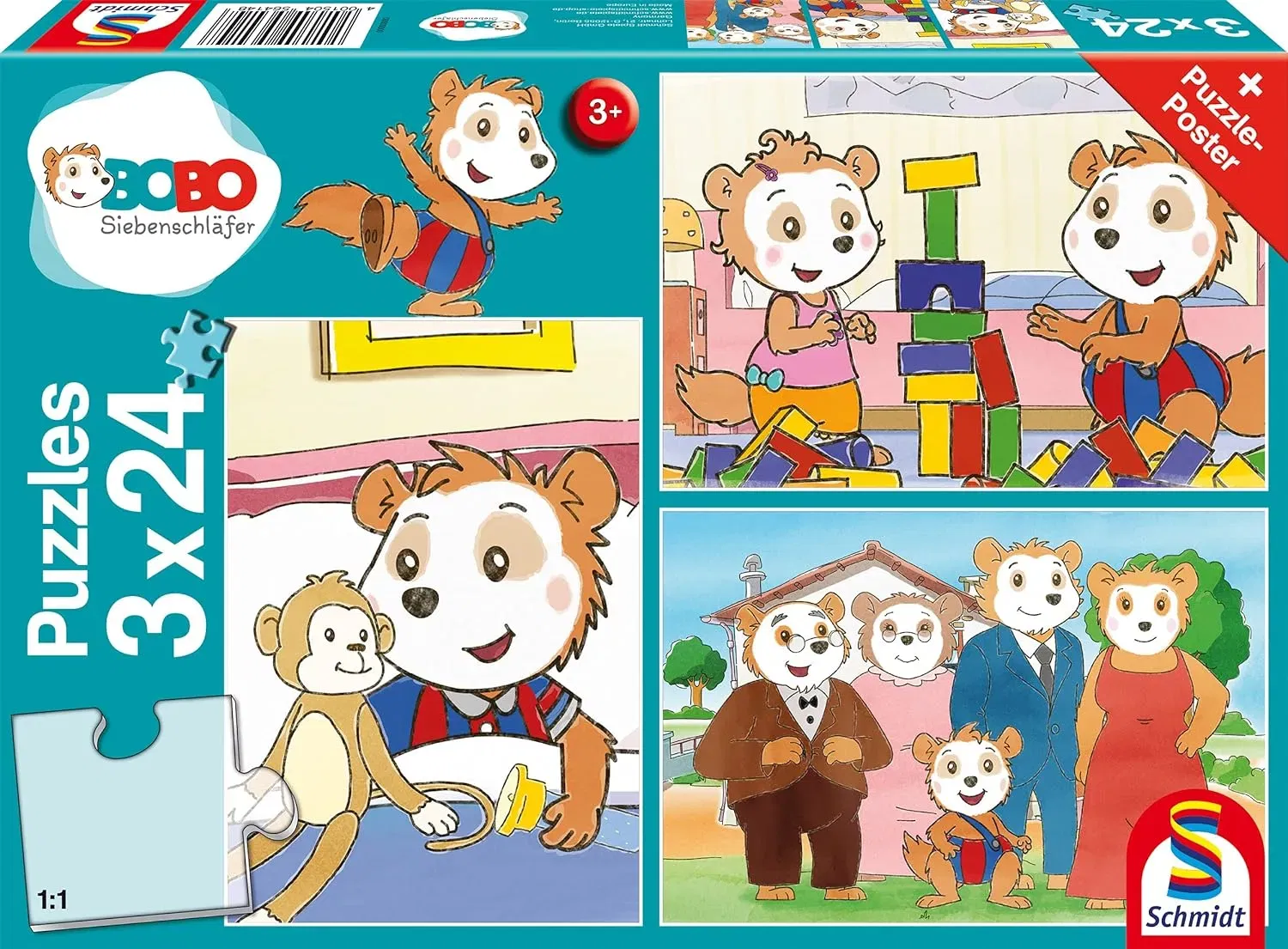 Schmidt Spiele 56414 Bobo Siebenschläfer Kinderpuzzle