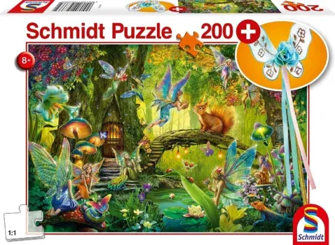 Schmidt Spiele Puzzle 56333 Feen im Wald (200-tlg.)