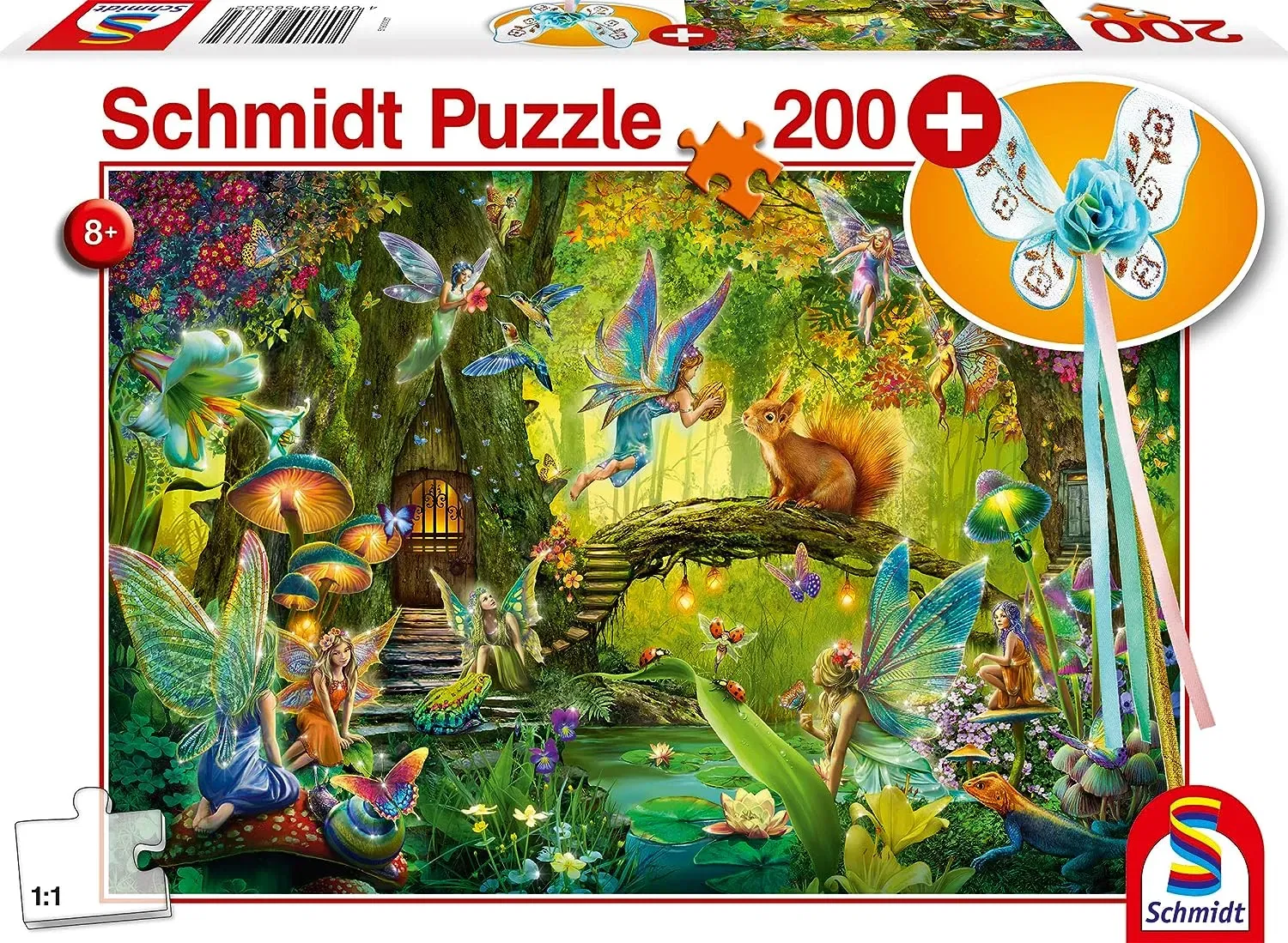 Schmidt Spiele Puzzle 56333 Feen Im Wald (200-Tlg.)