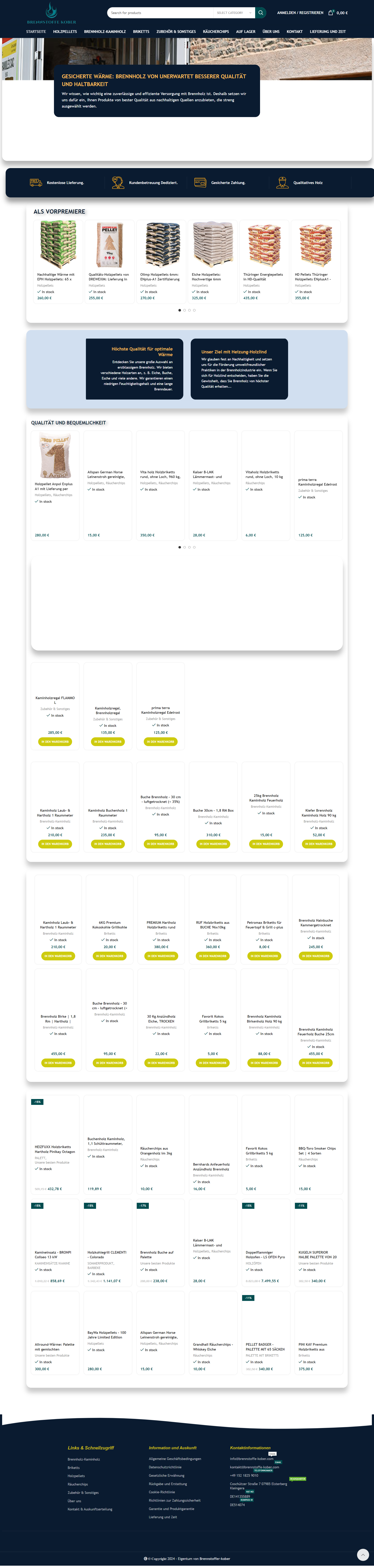 Screenshot Brennstoffe-Kober Com
