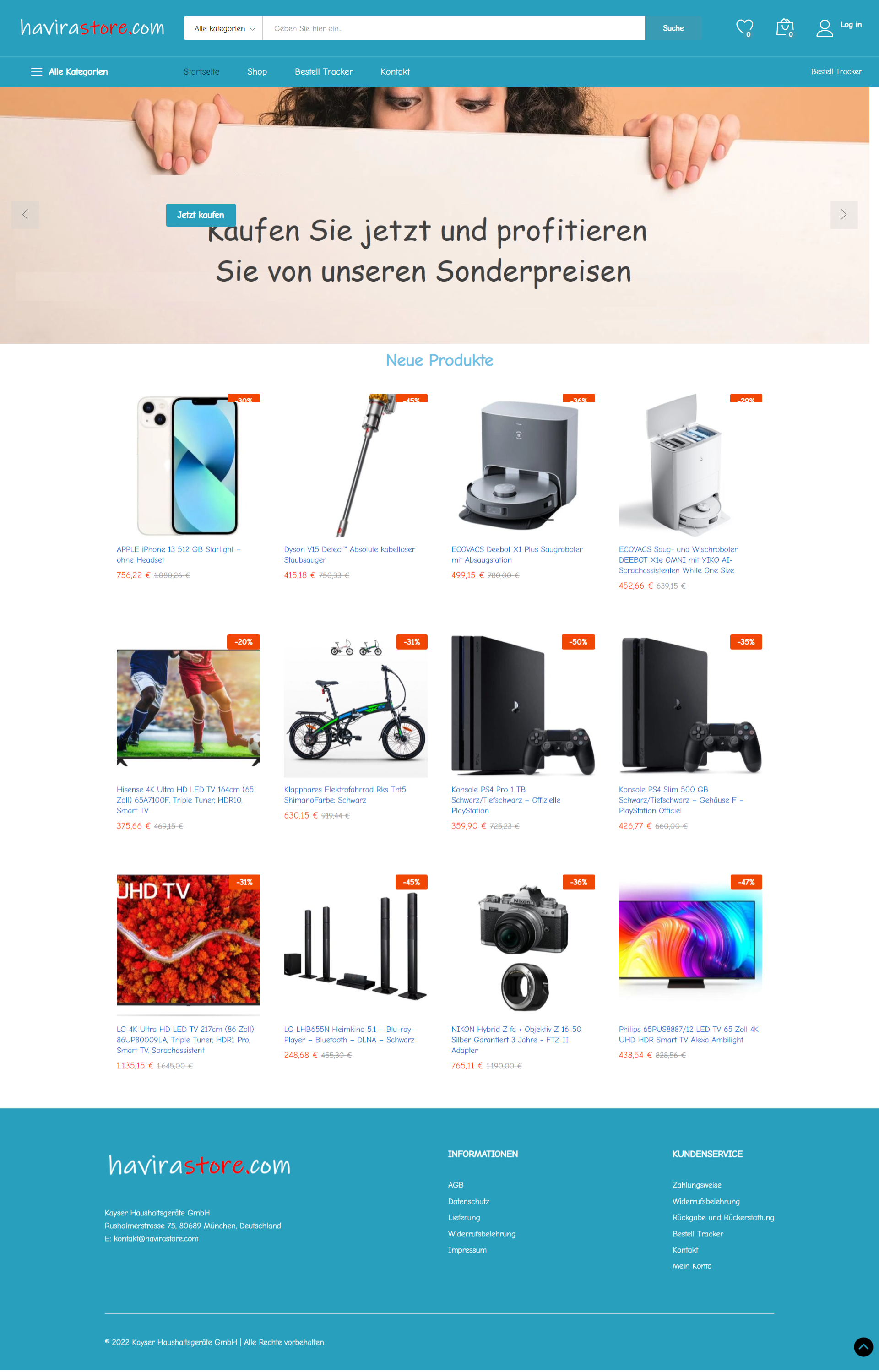 Screenshot Havirastore Com