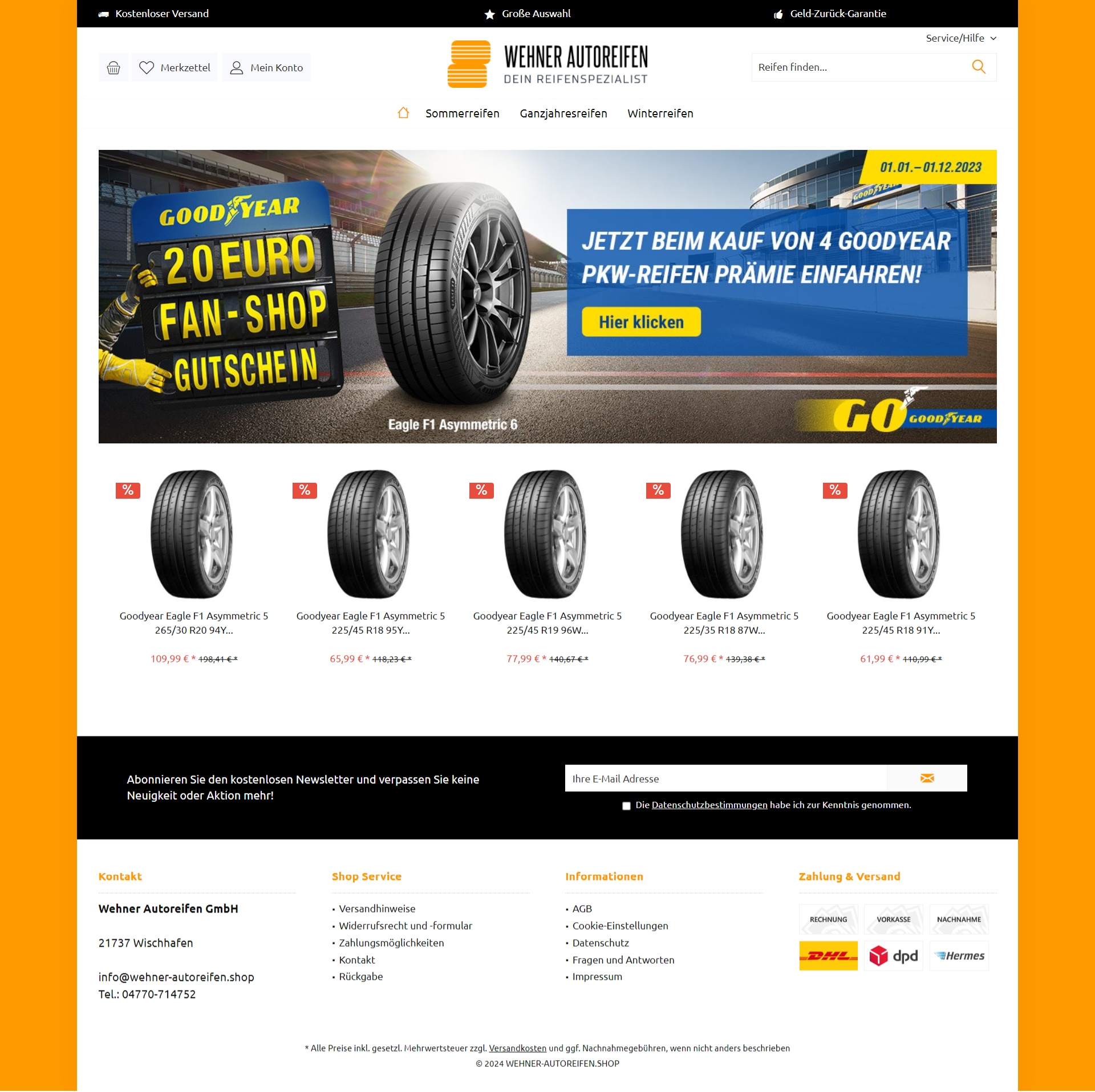 Screenshot Wehner-Autoreifen.shop