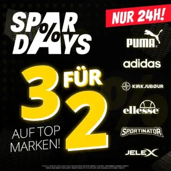 Sportspar Spardays 3 für 2