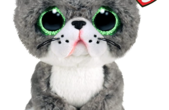 TY-Fergus-Katze-Beanie-Boo-Regulär-Beanie-Baby-Weiches-Plüschtier-Sammlerstück