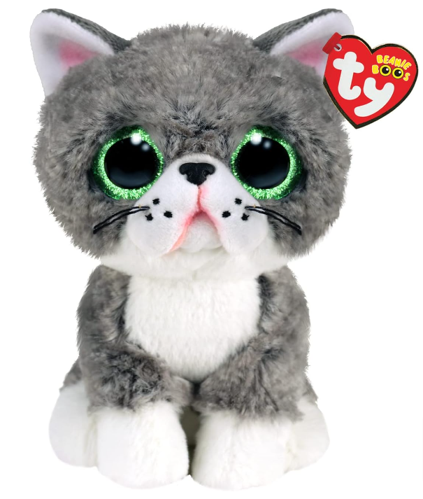 Ty-Fergus-Katze-Beanie-Boo-Regulär-Beanie-Baby-Weiches-Plüschtier-Sammlerstück