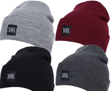 YOUNG-RECKLESS-Crossfade-Beanie-Cuff-Winter-Mütze-700033-Grau-Schwarz-Bordeaux-Rot