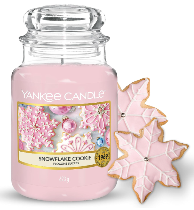 Yankee-Candle-Duftkerze-Im-Glas-Groß-Snowflake-Cookie-