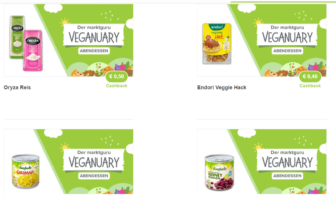 marktguru Veganuary Abendessen Deals