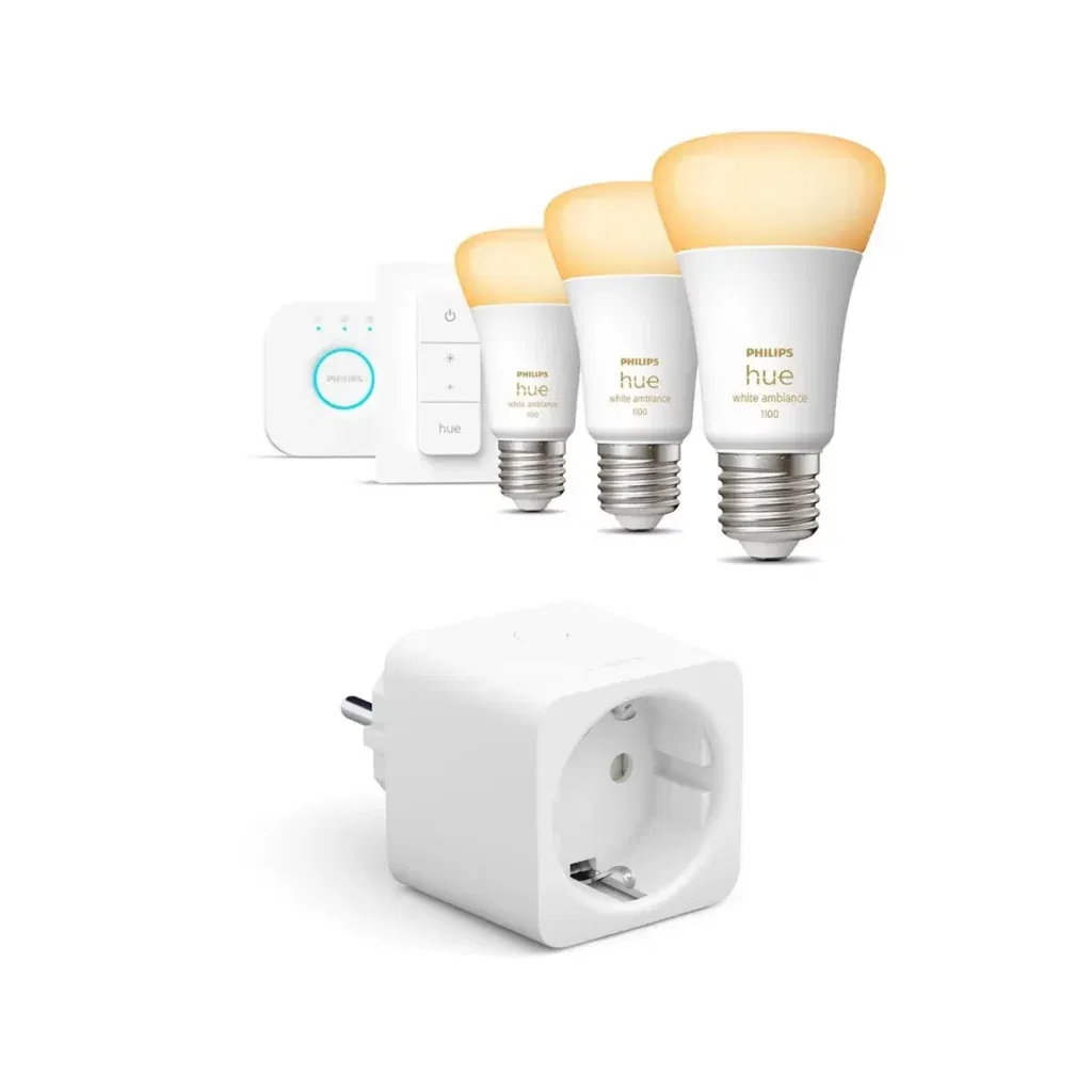 Philips Hue White &Amp; Color Ambient E27 Inkl. Dimmerswitch + 3Er Starter Set + Gratis Smarte Steckdose Für 119,95 € Inkl. Versand