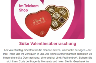 Gratis Lindt Pralinenbox 💝 [Telekom – Mein Magenta APP]