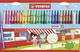 30er Pack STABILO power Filzstift-Set mit 30 verschiedenen Farben