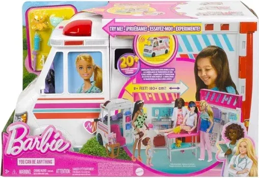 Barbie 2-in-1 Krankenwagen Spielset (HKT79) 2