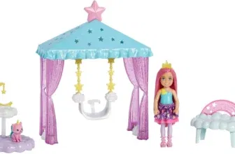 Barbie Dreamtopia - Chelsea Puppe mit rosa Haaren & gelbe Einhornkrone