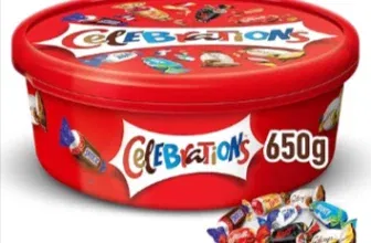 Celebrations XXL Geschenkbox, Mini-Schokoriegel Mix Snickers, Twix und mehr, Valentinstag, Großpackung Schokolade, 1 x 650g Dose