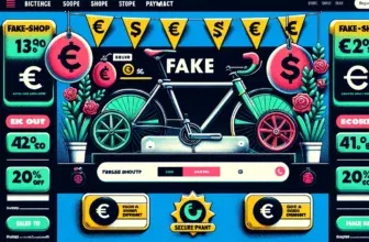 Gefälschtes fahrraderzukunft.com Logo auf Bildschirm
