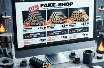 Falscher Online-Shop neubertbrennholz.com auf einem Computerbildschirm