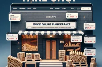 Fake Shop Website auf Computerbildschirm