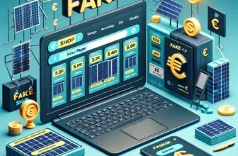 Fake Shop sunrun-solar.de - Computerbildschirm mit betrügerischer Website