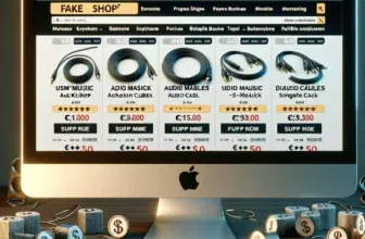 Warnung vor Betrug: Illustration eines gefälschten Online-Shops.