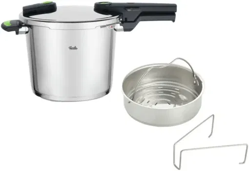 Fissler VITAQUICK GREEN Schnellkochtopf 6 Liter + gratis Dämpfeinsatz