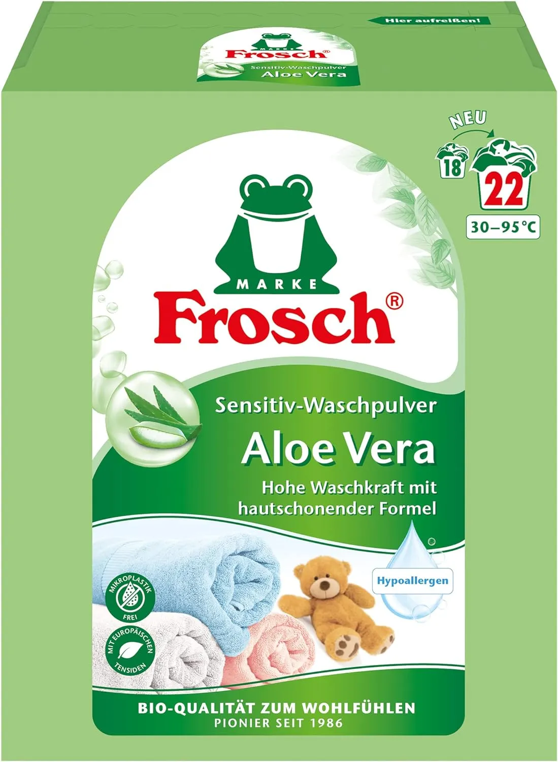 Frosch Sensitiv-Waschpulver - Aloe Vera (1,45 Kg)