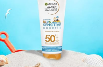 Garnier-Kids-Sonnenmilch-LSF-50-Sonnencreme-Kinder-mit-sehr-hohem-Sonnenschutz-Sensitive-expert-Ambre-Solaire-200-ml-Amazon-de-Kosmetik