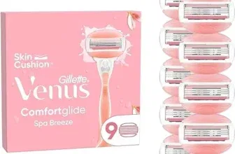 Gillette Venus Comfortglide Spa Breeze Damenrasierer + 9 Ersatzklingen