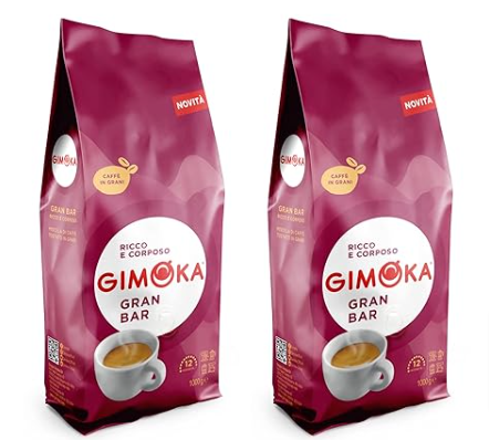 Gimoka-Ganze-Kaffeebohnen-2-Kg-Mischung-Gran-Bar-Intensität-12-Made-In-Italy-2-Packungen-À-1-Kg-Amazon-De-Lebensmittel-Getränke