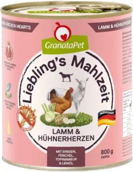 GranataPet Liebling's Mahlzeit Lamm & Hühnerherzen