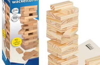 Idena-40088-Reisespiel-Wackelturm-aus-Holz-Geschicklichkeitsspiel-mit-54-Bausteinen-und-Aufbewahrungstasche-ca-4-8-x-4-8-x-14-4-cm-großer-Stapelturm-Amazon-de-Spielzeug